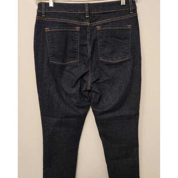 LL Bean Jeans Classic Fit Mid Rise Straight Leg Womens 12 Reg Stretch Denim EUC - Picture 7 of 13